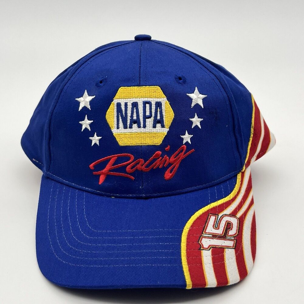 NAPA Racing 15 Michael Waltrip Hat Cap Adjustable Strapback Flag Stars Stripes